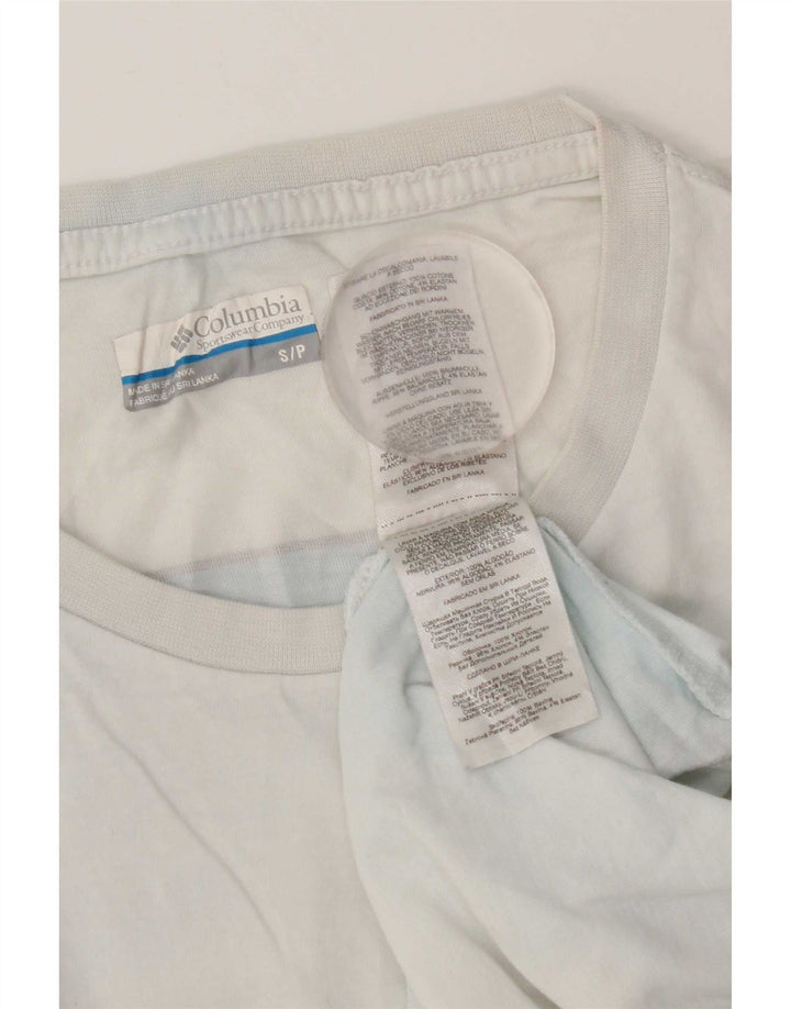 Columbia Herren-T-Shirt mit Grafik, Größe S, weiße Baumwolle