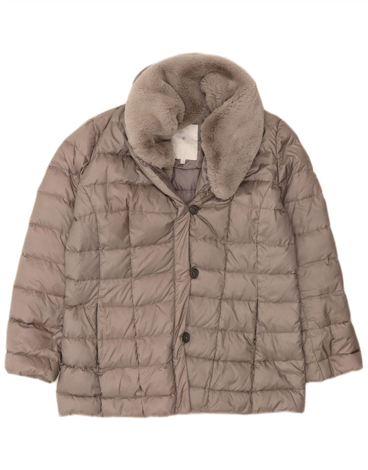 Conte of Florence Damen Wattierte Jacke IT 48 XL Grau