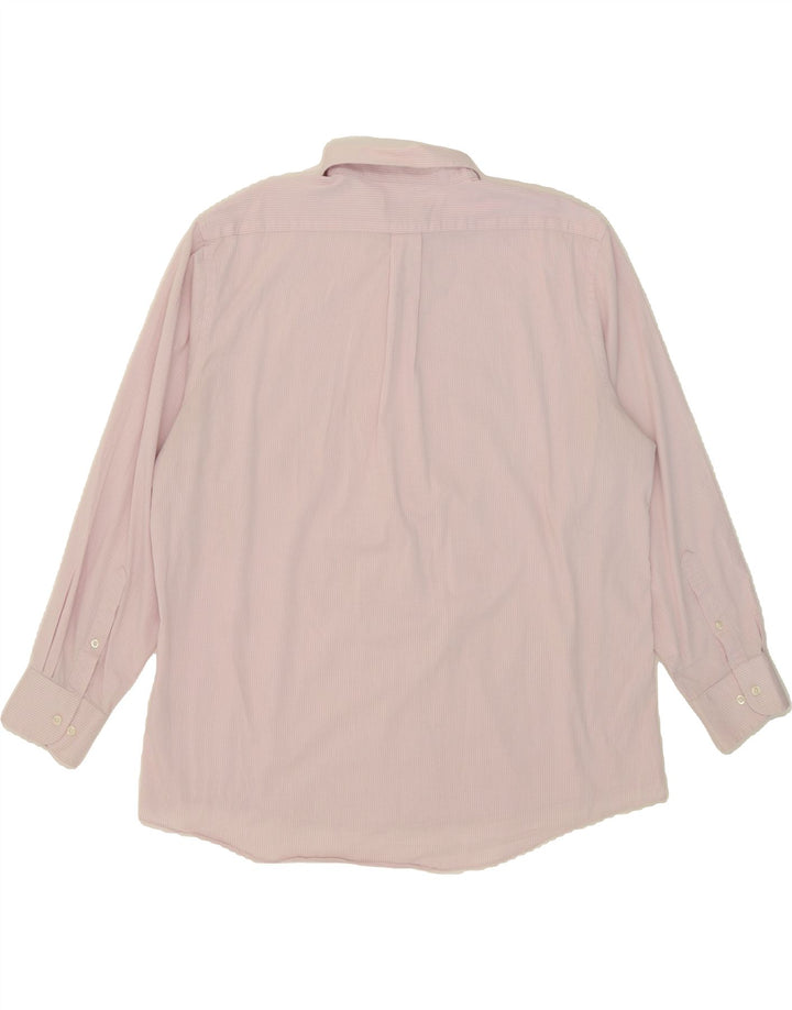 CHAPS Mens Comfort Fit Regular Fit Shirt Size 17 1/2 XL Pink Gingham Vintage Chaps and Second-Hand Chaps from Messina Hembry 