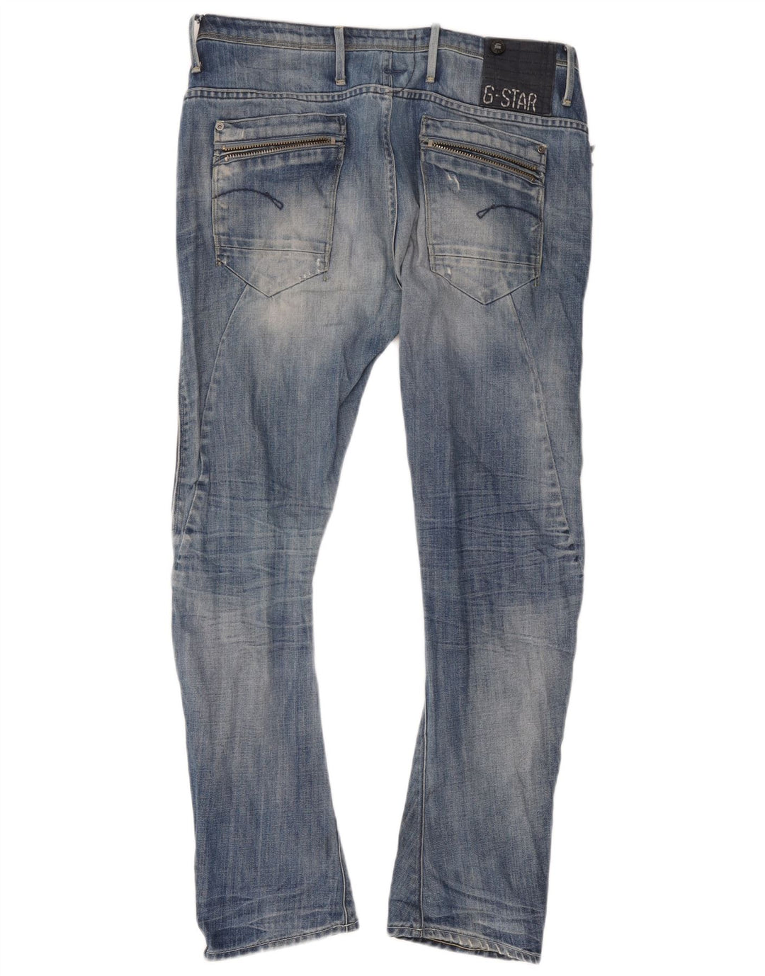 G-Star Herren Distressed Slim Jeans W29 L32 Blaue Baumwolle