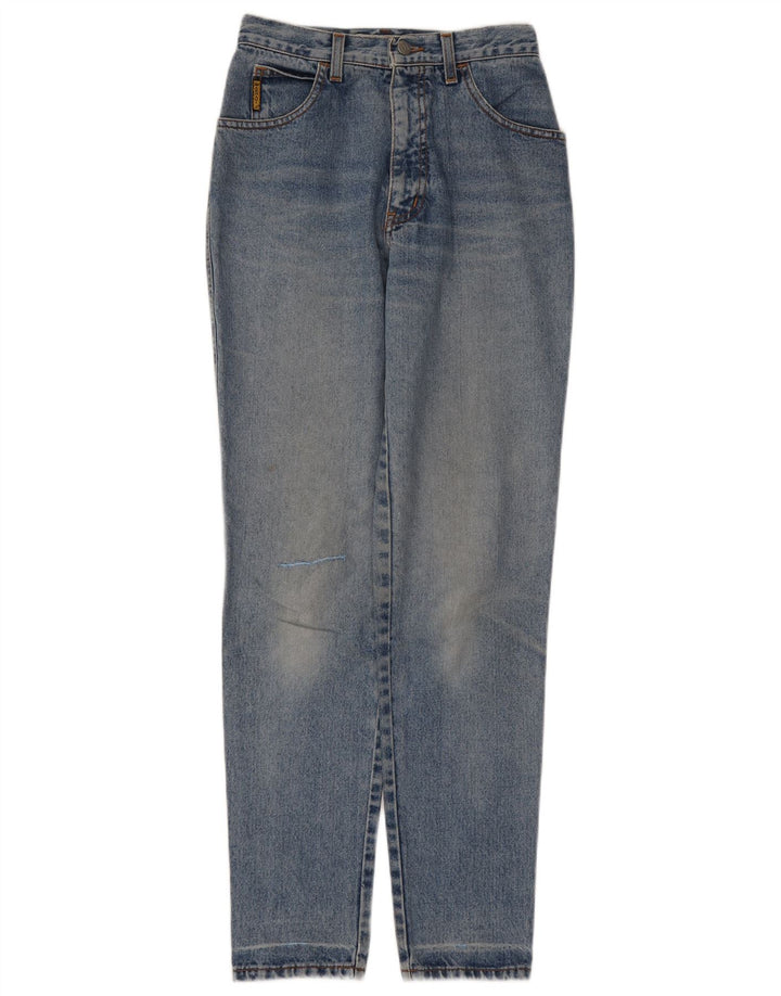Armani Damen Tapered Jeans W27 L30 Blau