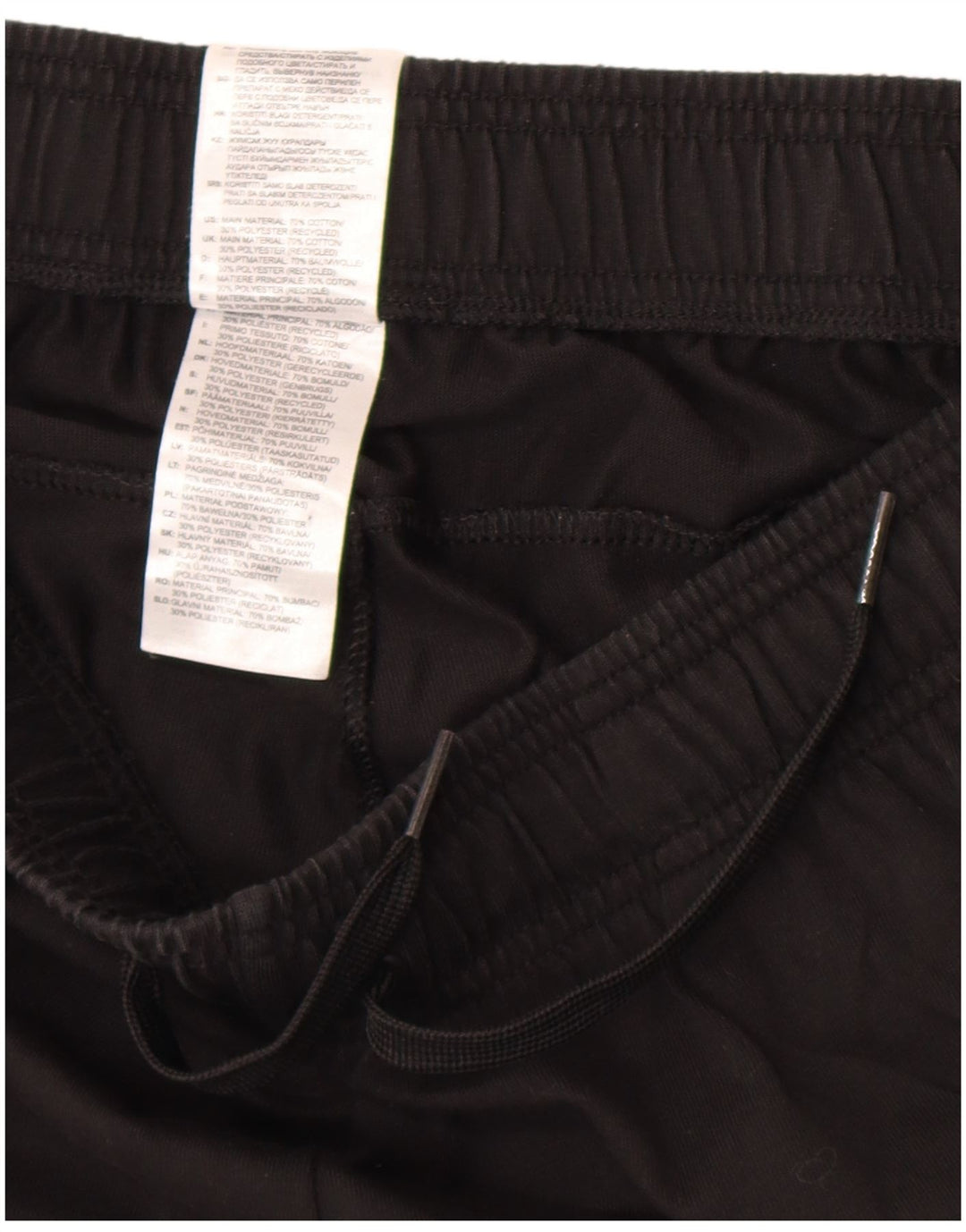 Adidas Herren-Trainingshose XL, schwarze Baumwolle