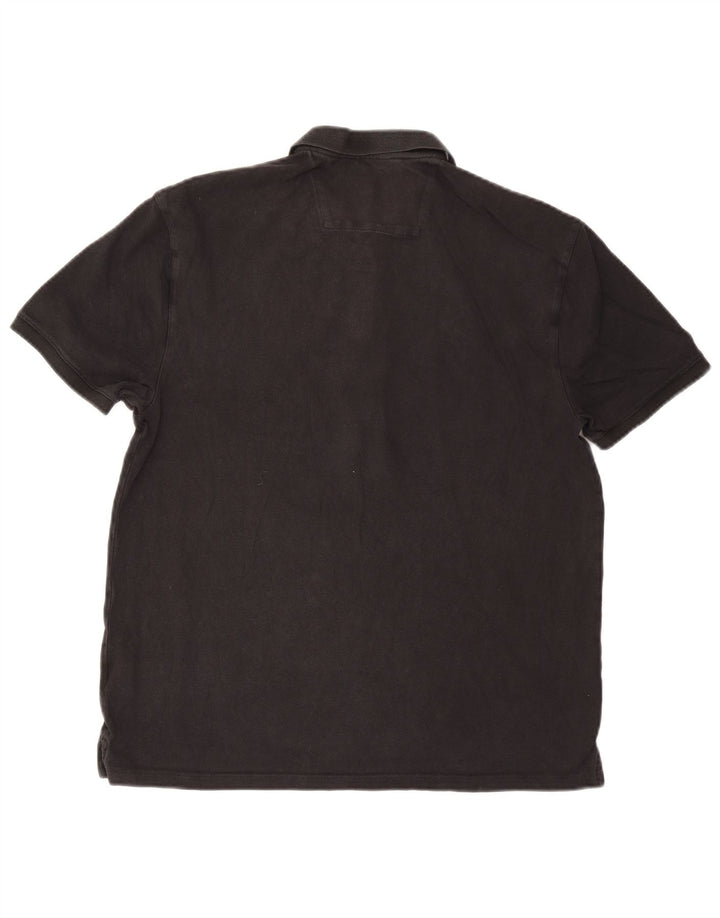 Dkny Herren New York Graphic Poloshirt Mittelschwarze Baumwolle