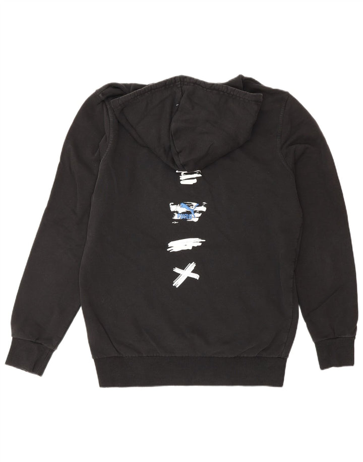 Puma Herren Graphic Hoodie Pullover Small Schwarz Baumwolle