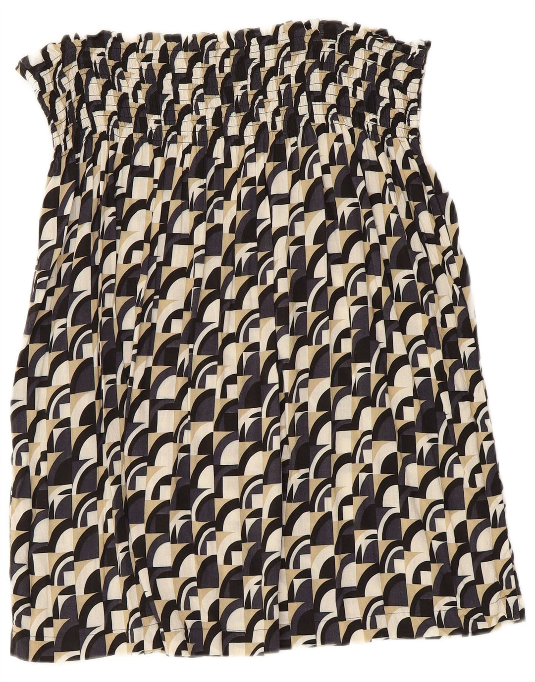 Trägerloses Top für Damen von Benetton, Größe S, mehrfarbig, geometrisch