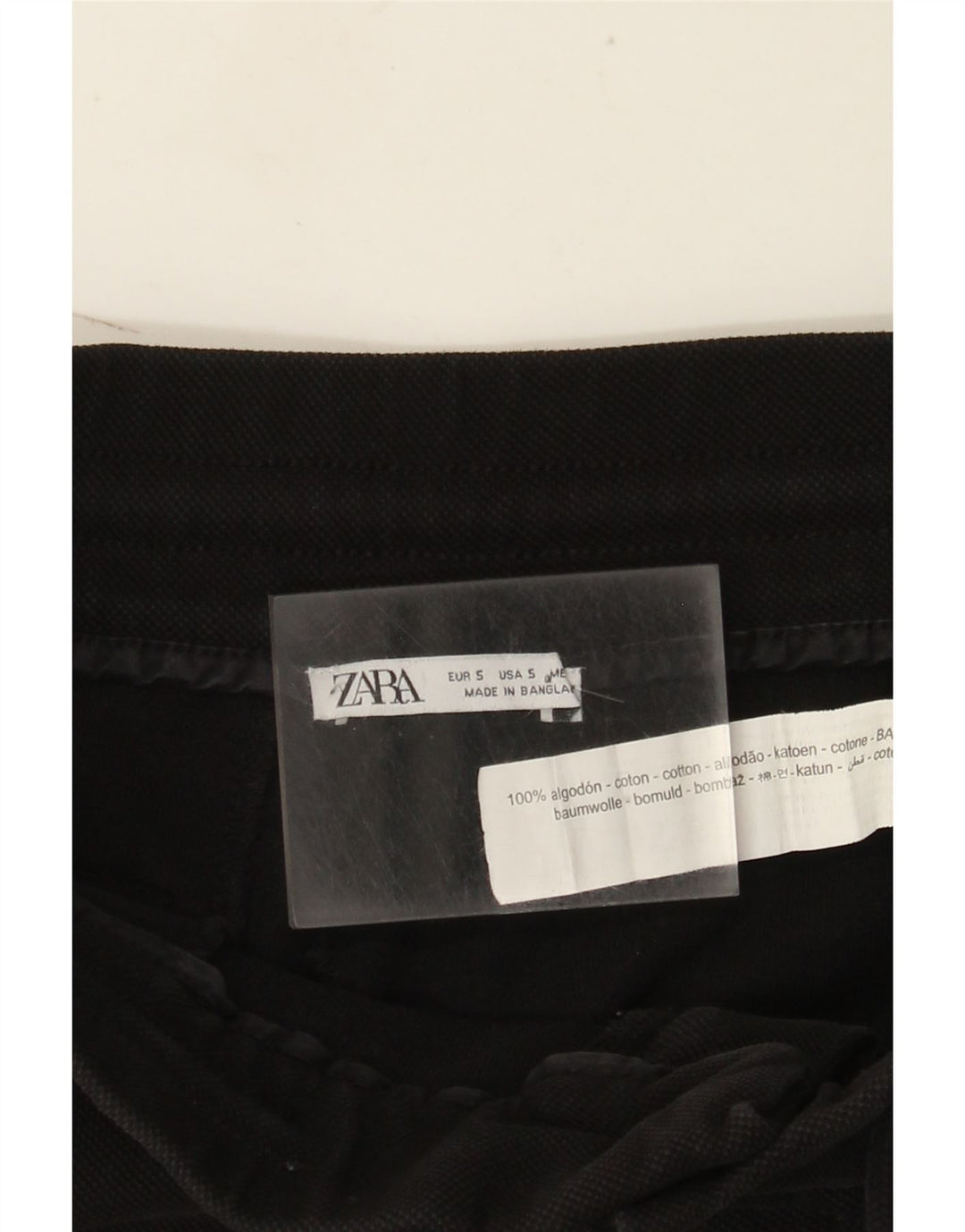 Zara Herren Cargo-Shorts, Größe S, W30, Schwarz, Baumwolle