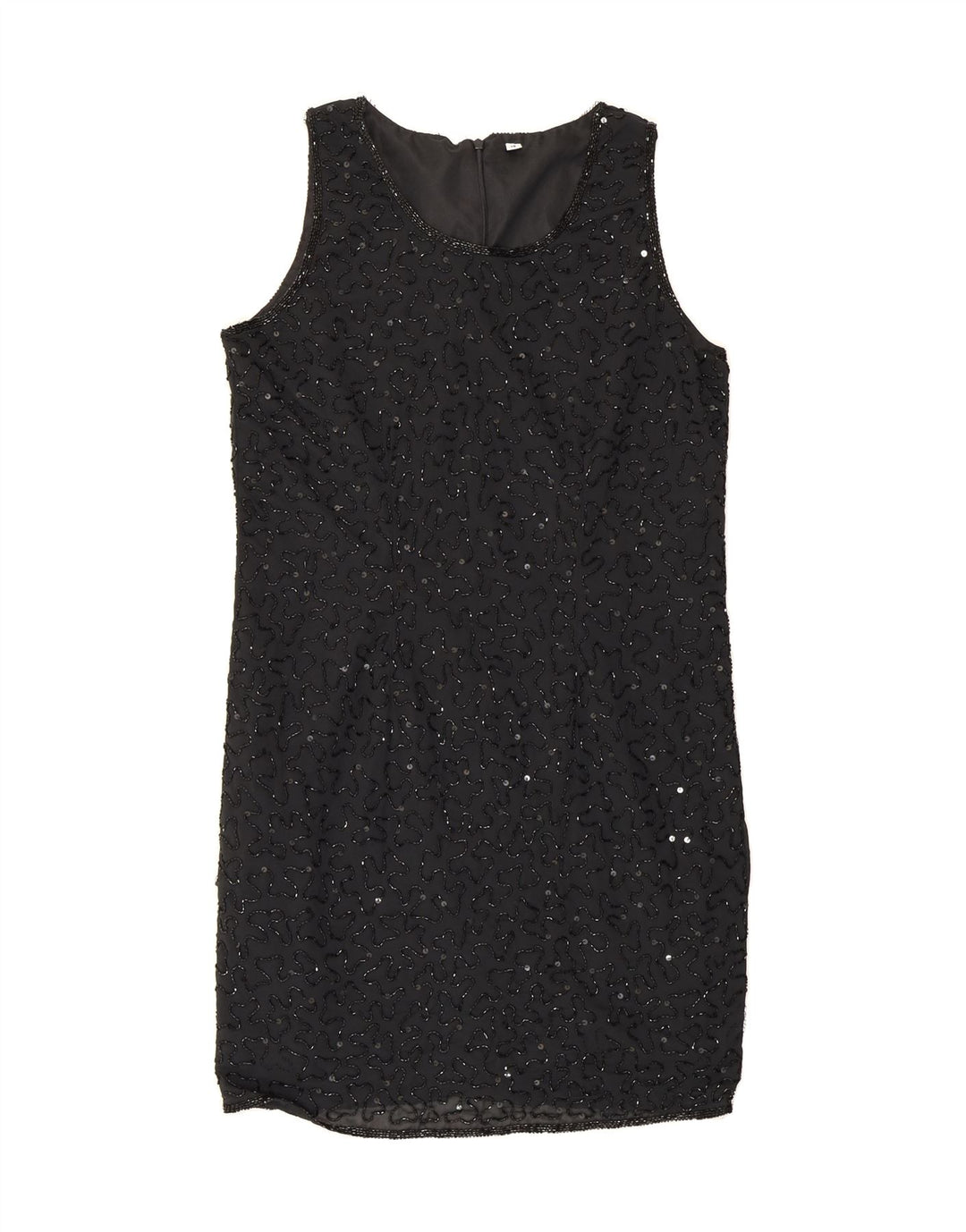 VINTAGE Womens Sleeveless Sheath Dress Size 19 Medium Black Polyester Vintage Vintage and Second-Hand Vintage from Messina Hembry 