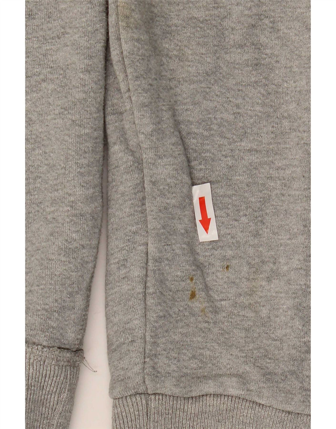 Fat Face Herren-Kapuzenpullover mit Grafik, Größe S, grau meliert, Baumwolle