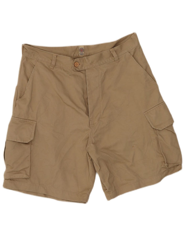Vintage Herren Regular Cargo Shorts W30 Medium Khaki Baumwolle