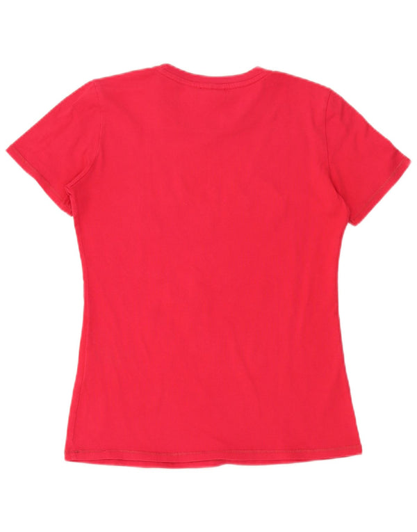 Champion Damen Heritage Fit Graphic T-Shirt Top UK 12 Mittelrot