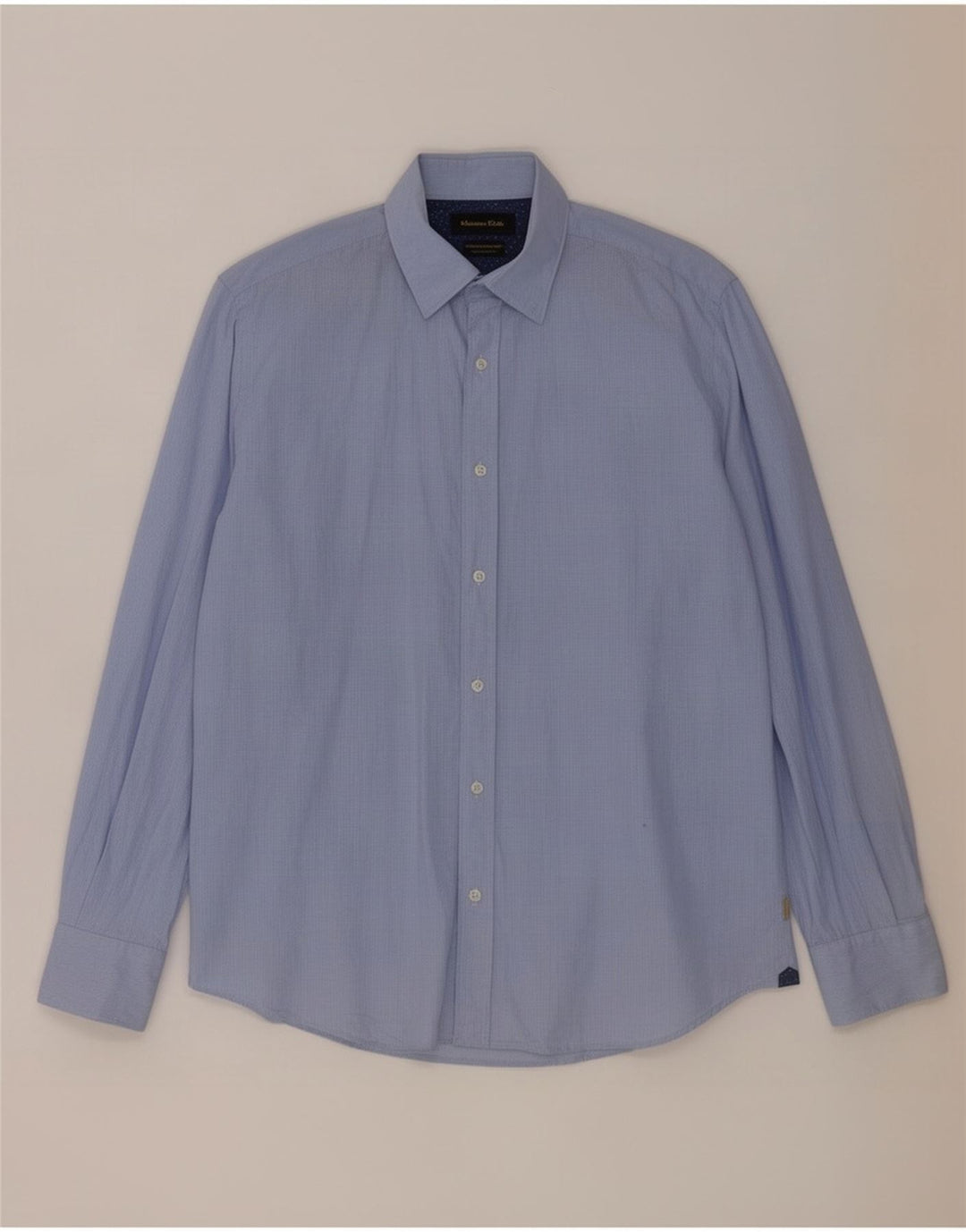 Massimo Dutti Herrenhemd Mittelblau