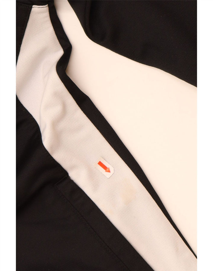 SPALDING Herren-Trainingsanzug mit Kapuze, Oberteil, Jacke, groß, Schwarz, Farbblock