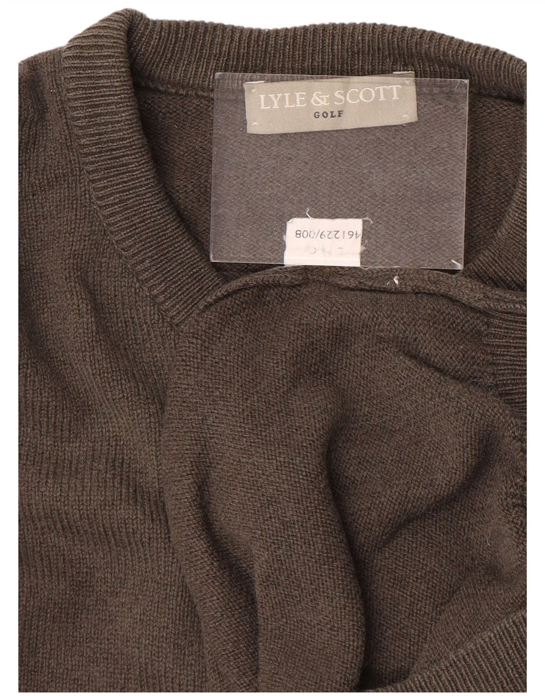 Lyle & Scott Herren Golf Pullover mit Rundhalsausschnitt, Größe L, Grau