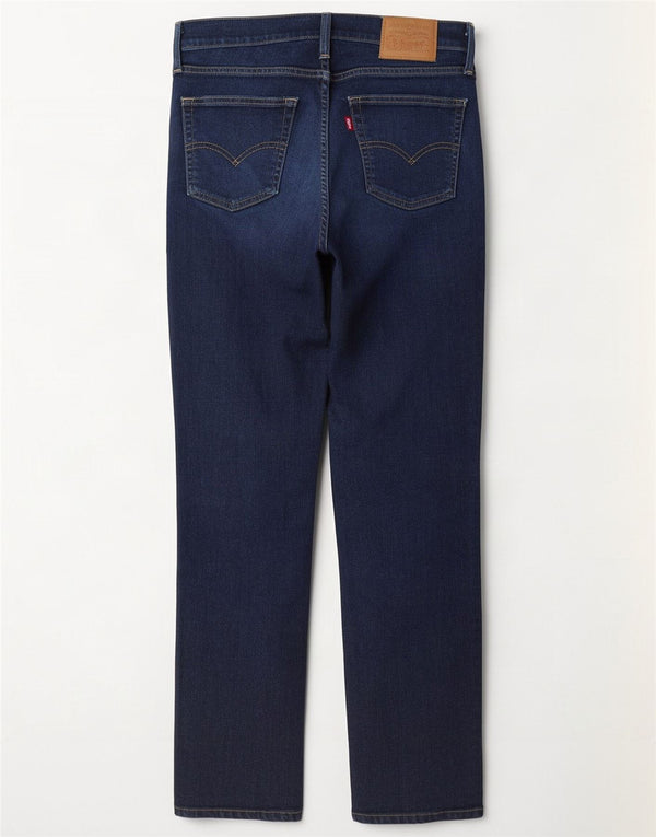Levi's Damen 724 High Rise Straight Jeans W28 L32 Marineblaue Baumwolle