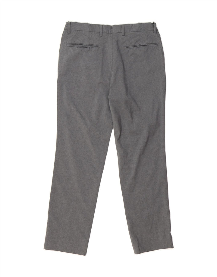MASSIMO DUTTI Womens Straight Casual Trousers W31 L28 Grey Vintage Massimo Dutti and Second-Hand Massimo Dutti from Messina Hembry 