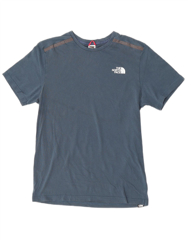 The North Face Herren-T-Shirt-Oberteil aus mittelblauer Baumwolle