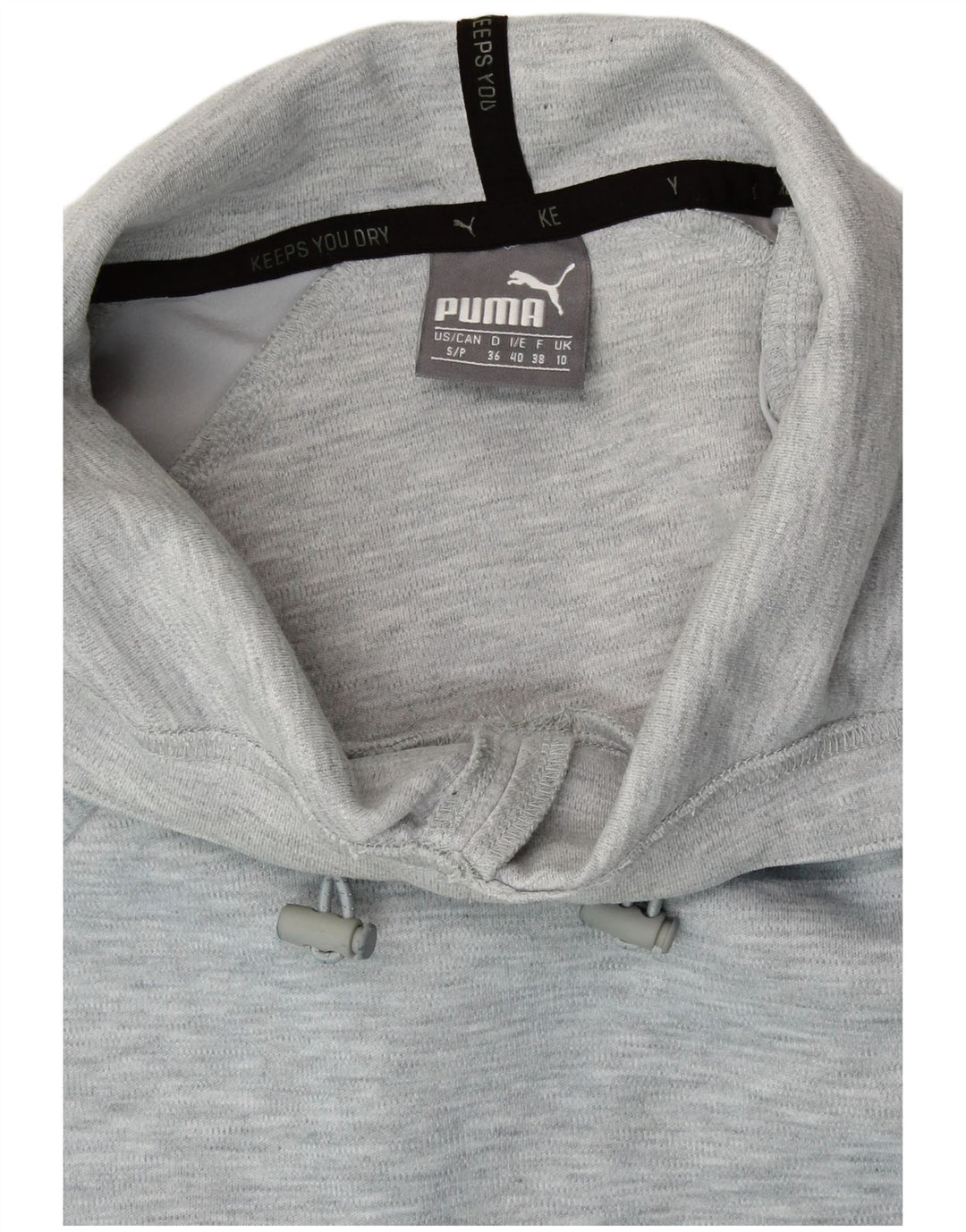 PUMA Damen Kapuzenpullover UK 10 Small Grau