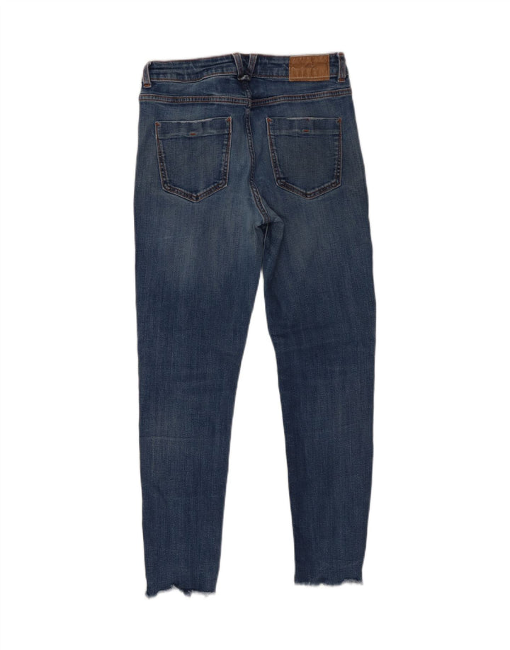 Zara Damen Slim Jeans EU 38 Small W28 L26 Blau