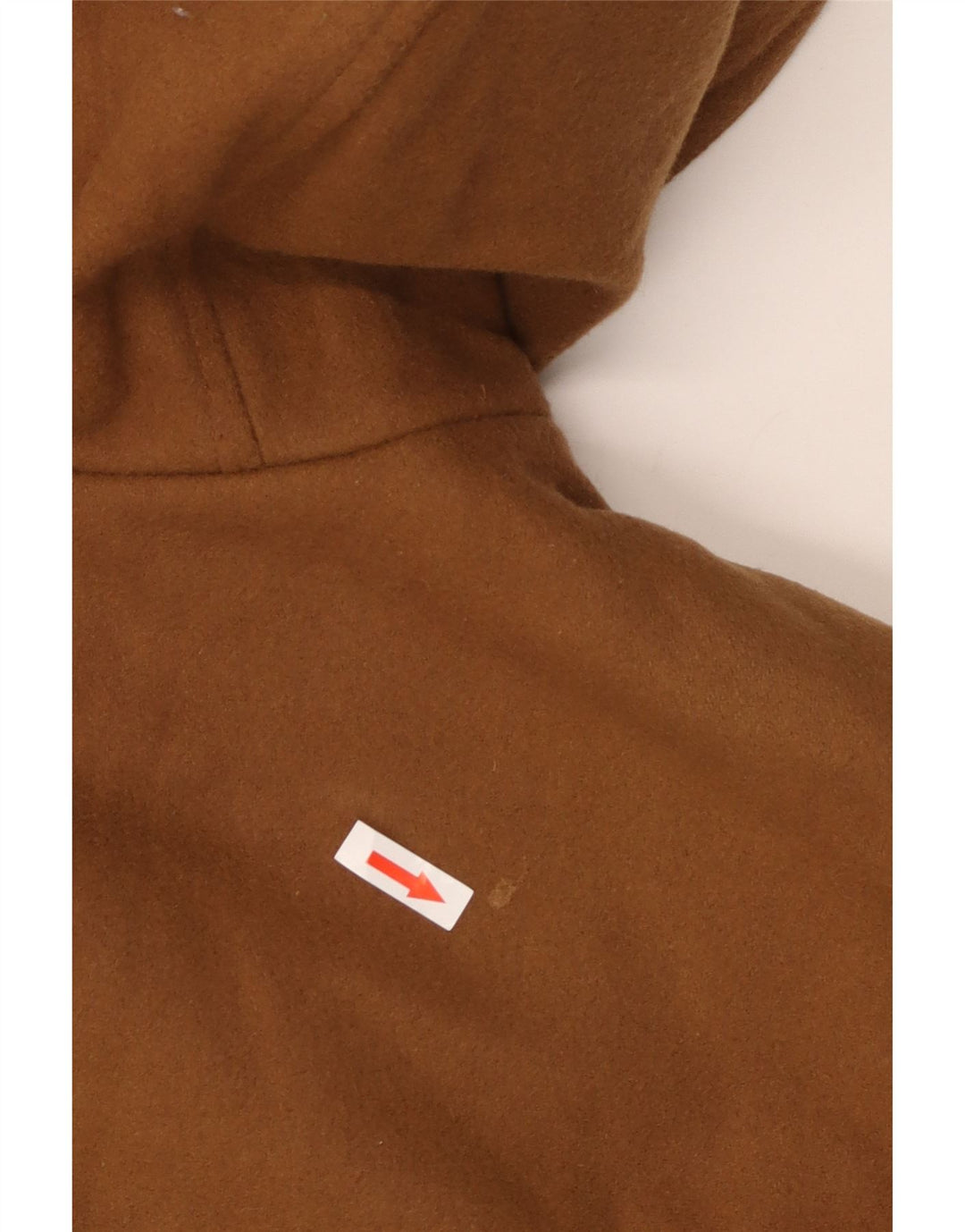 Faciba Herren-Dufflecoat mit Kapuze IT 50, große braune Wolle