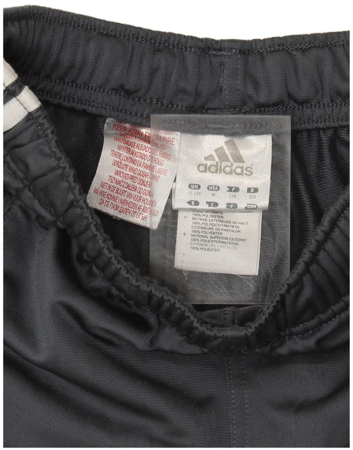 Adidas Jungen-Trainingshose, Jogginghose, 11–12 Jahre, graues Polyester