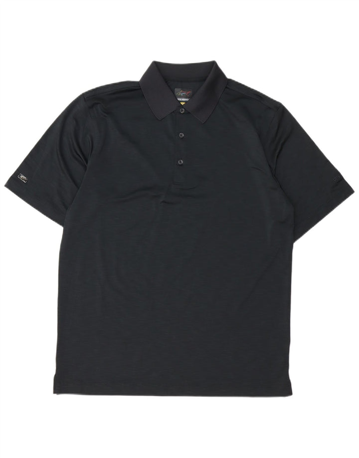Greg Norman Herren-Poloshirt, Größe S, Schwarz, Polyester