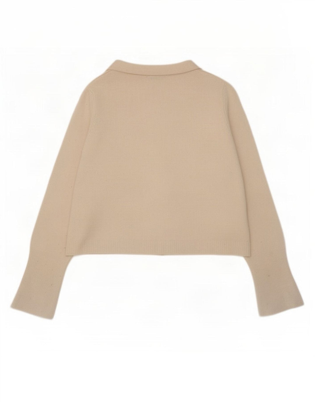 Zara Damen-Strickjacke in Übergröße, Gr. 10, Größe S, weiße Wolle