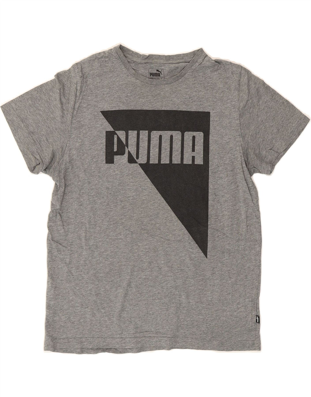 PUMA Mens Graphic T-Shirt Top Large Grey Cotton Vintage Puma and Second-Hand Puma from Messina Hembry 