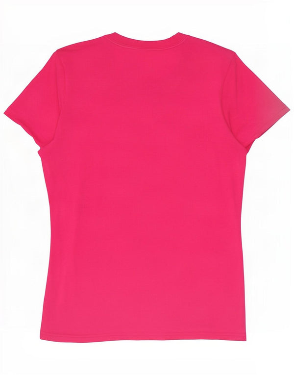 Nike Damen Dri Fit Graphic T-Shirt Top UK 20/22 XL Rosa Baumwolle