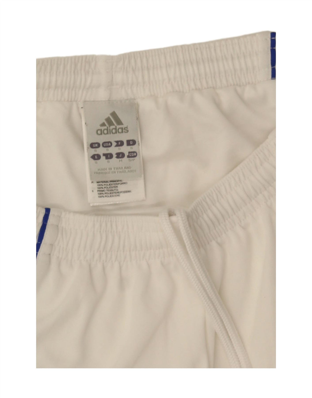 Adidas Herren Climalite Sport Shorts Small Weiß Colourblock Polyester