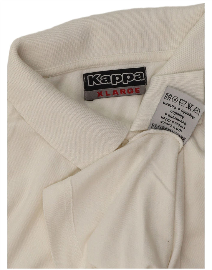 Kappa Herren Poloshirt XL Weiße Baumwolle