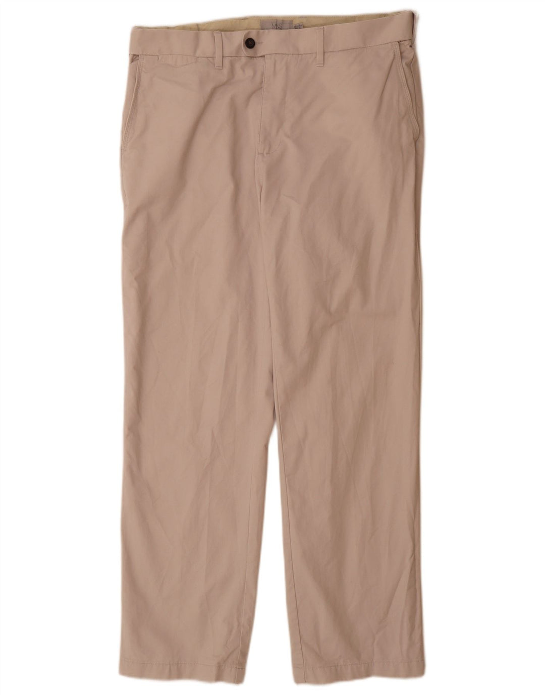 Marks & Spencer Herren-Anzughose in normaler Passform, W36 L31, graue Baumwolle