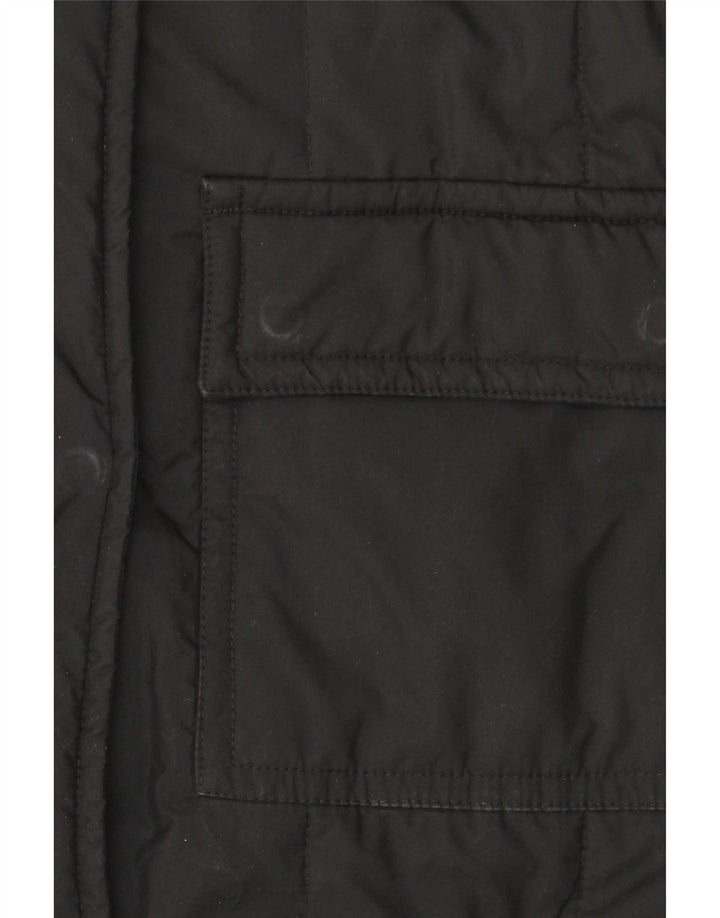 Marlboro Classics Herren Wattierte Jacke UK 40 Large Schwarz