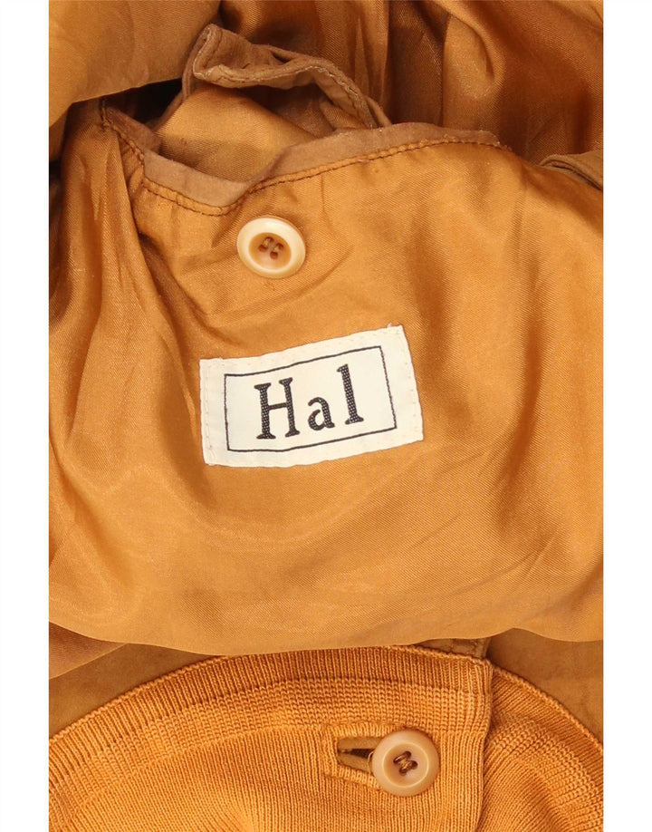 Vintage Herren Wildleder Bomberjacke UK 38 Medium Beige