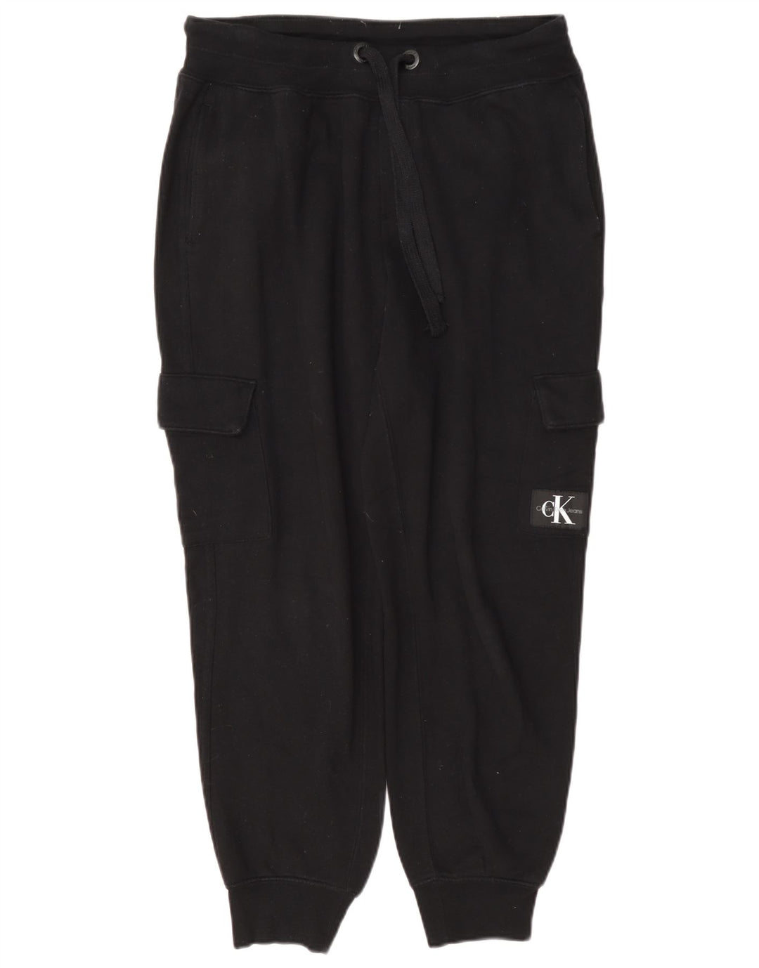 Calvin Klein Herren Cargo-Trainingshose, Jogginghose, Größe S, Schwarz, Baumwolle