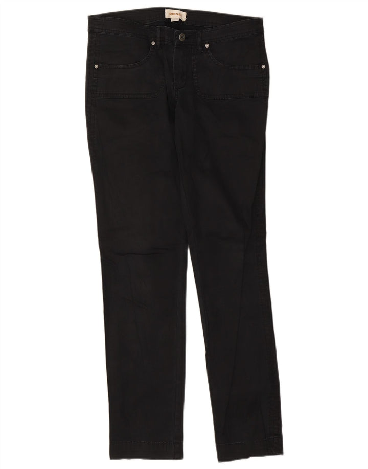Diesel Damen Slim Jeans W29 L30 Schwarze Baumwolle