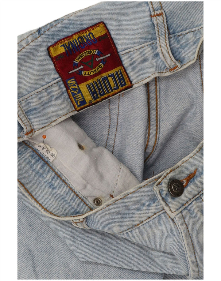 VINTAGE Damen Jeansshorts W29 mittelblaue Baumwolle
