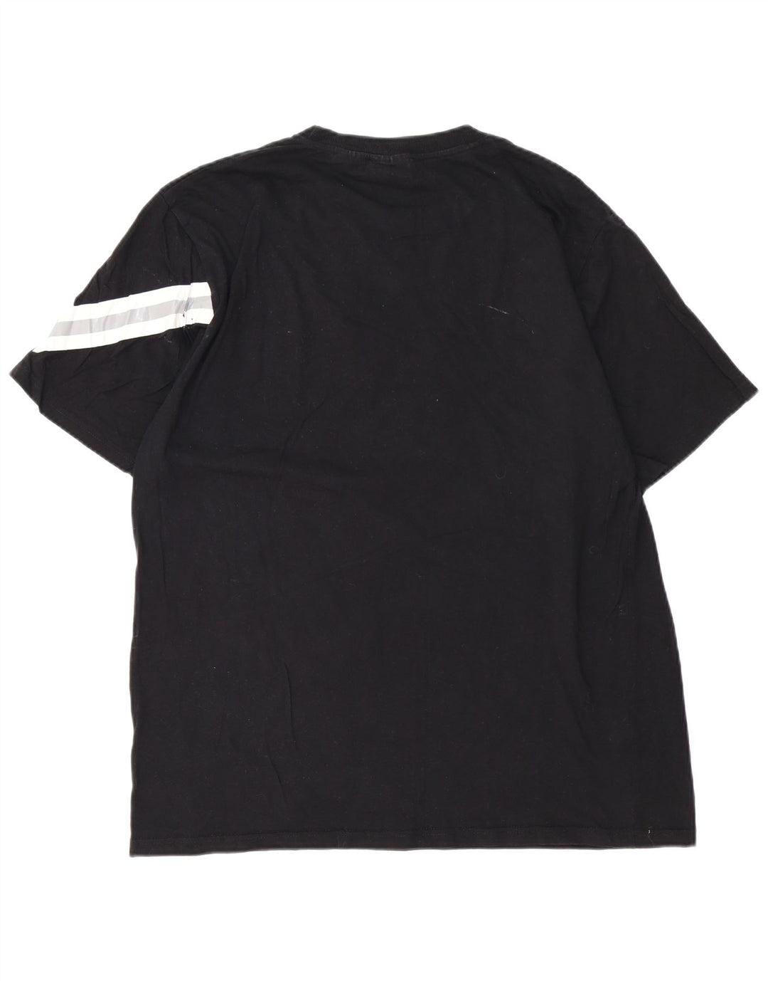 FILA Mens T-Shirt Top XL Black Striped Cotton