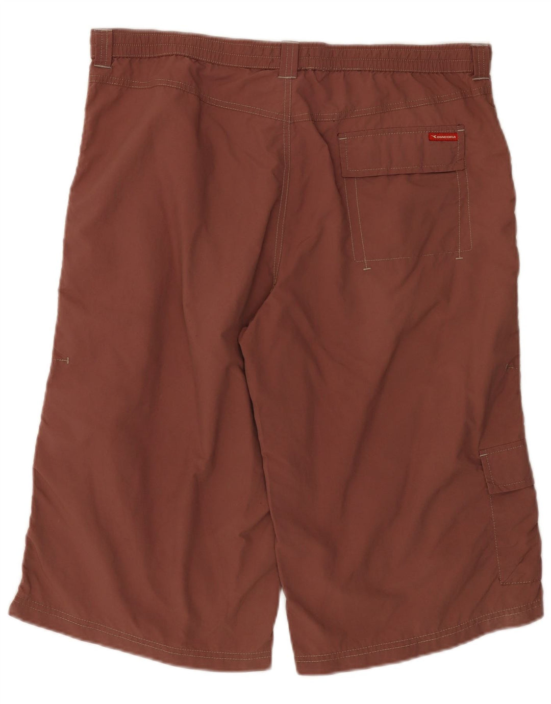 Diadora Herren-Sportshorts, groß, kastanienbraunes Polyamid