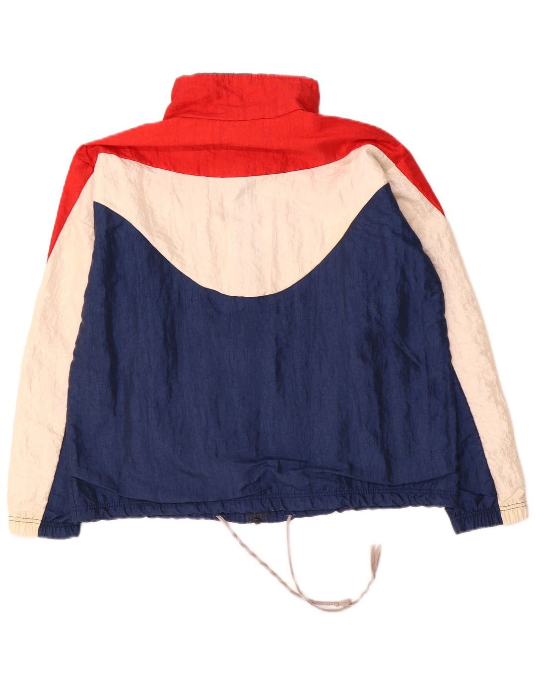 Vintage Damen Grafik-Trainingsanzug-Top-Jacke, Größe 40, klein, mehrfarbig