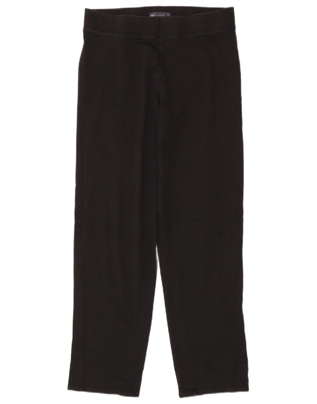 Marks & Spencer Damen Leggings UK 12 Mittelschwarze Baumwolle