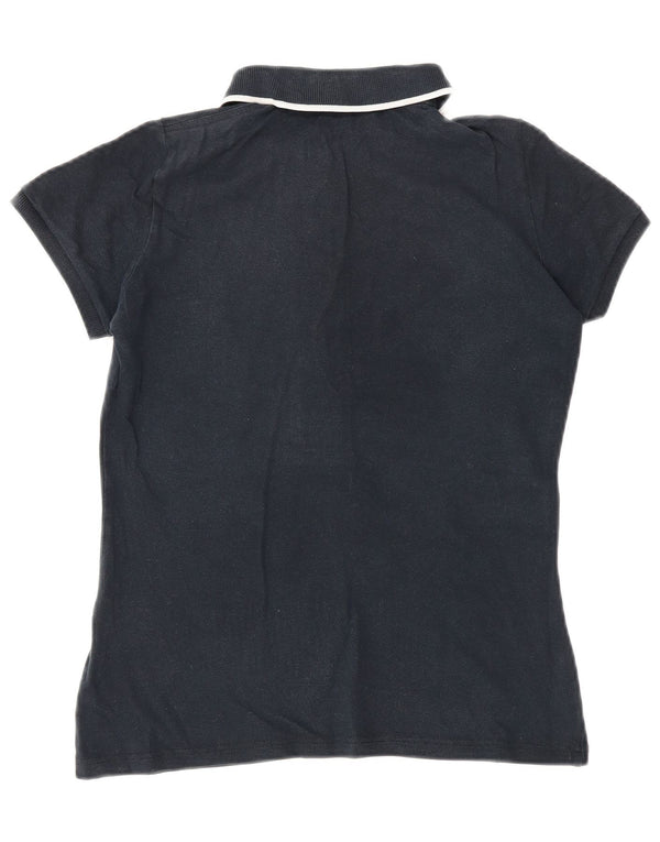 Fred Perry Damen Poloshirt UK 12 Medium Marineblau