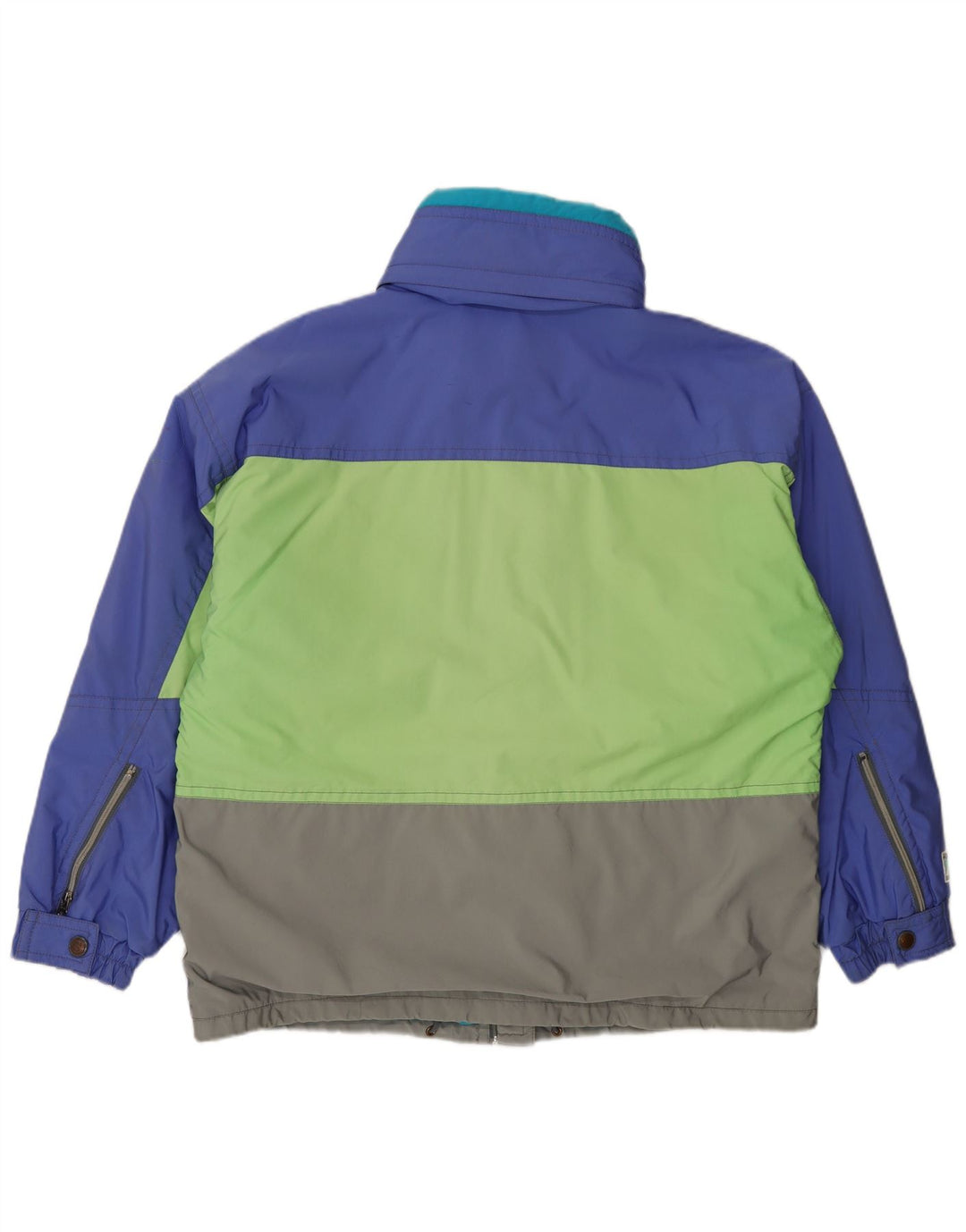 Colmar Herren-Skijacke mit Grafik, IT 52, groß, blaues Colourblock-Polyamid