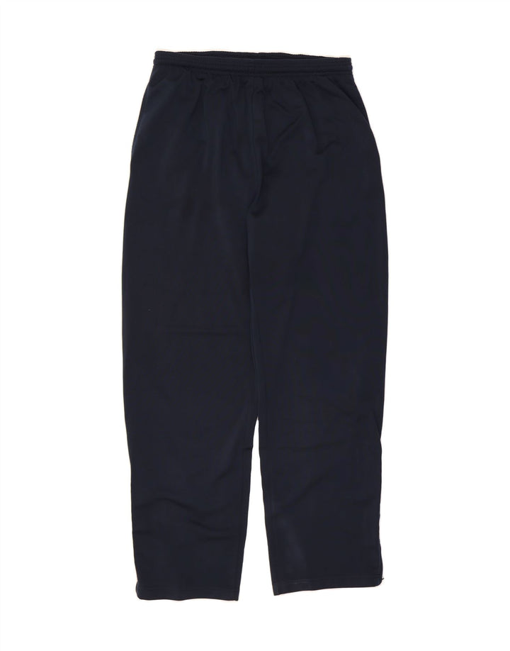 REEBOK Mens Tracksuit Trousers Large Navy Blue Colourblock Polyester Vintage Reebok and Second-Hand Reebok from Messina Hembry 