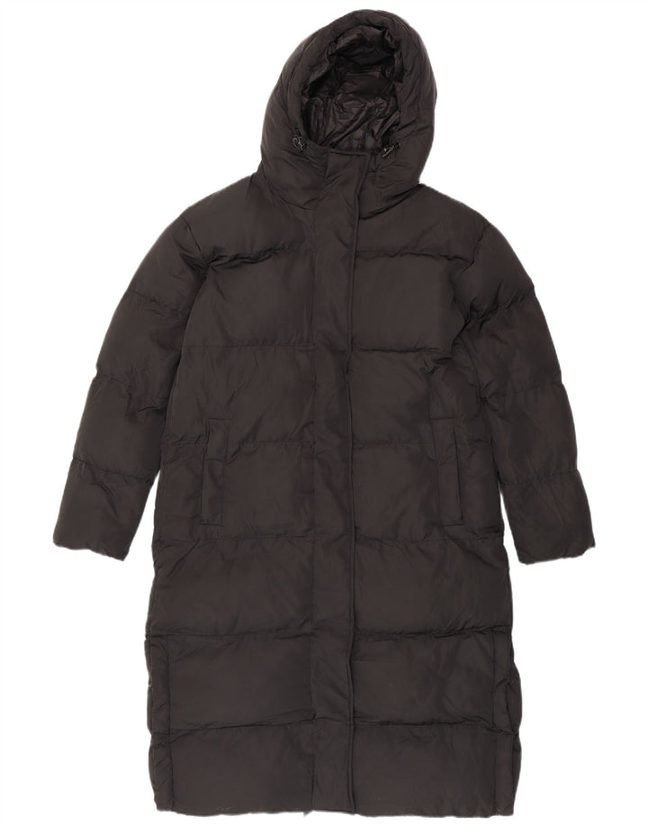 Superdry Damen Übergroßer gepolsterter Mantel UK 8 Small Schwarz Polyester