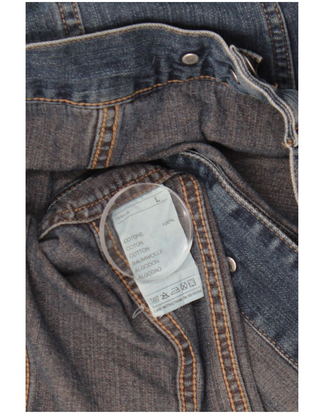 Sisley Damen Jeansjacke UK 14 Große blaue Baumwolle