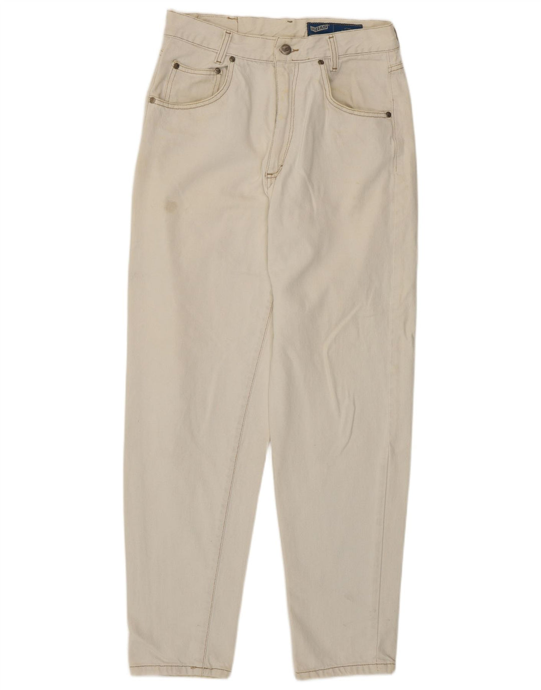 Gas Herren Tapered Jeans W32 L30 Weiße Baumwolle