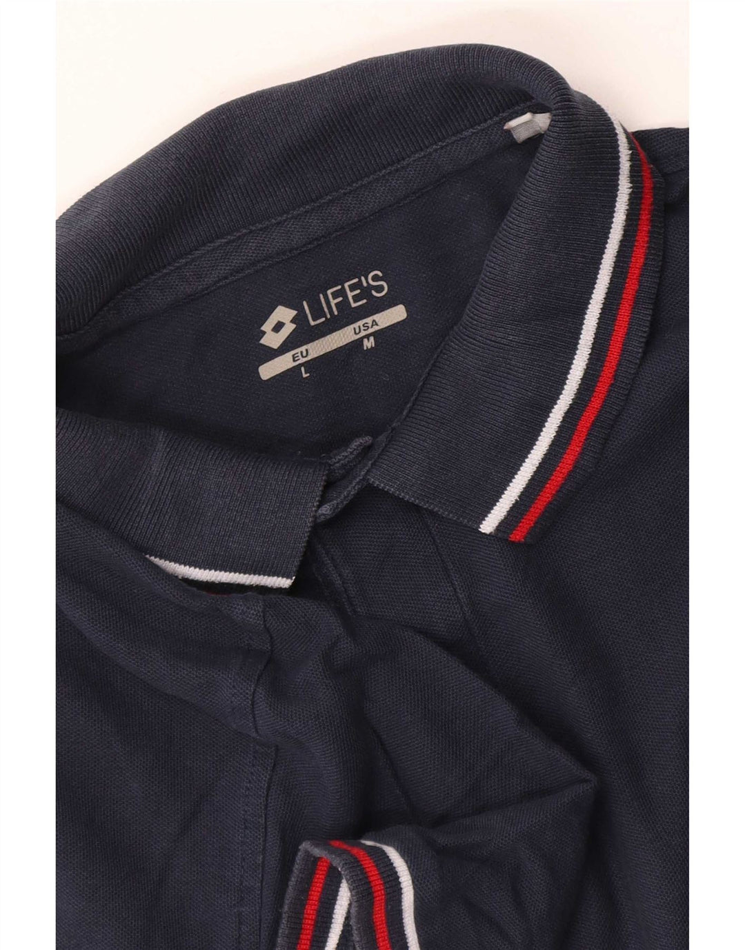 Lotto Herren Poloshirt Medium Marineblau gestreift