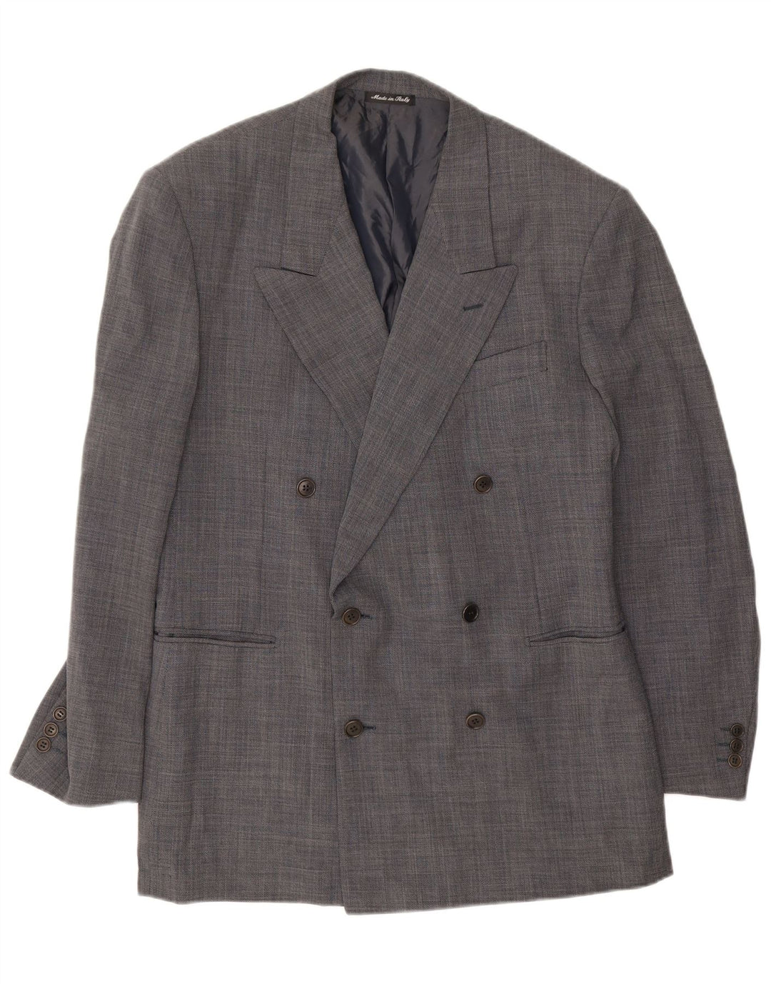 Pal Zileri Zweireihiger Herren-Blazer IT 52 XL aus grauer Wolle