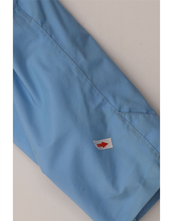 JACK WOLFSKIN Damen Windjacke mit Kapuze UK 12 Mittelblaues Polyester