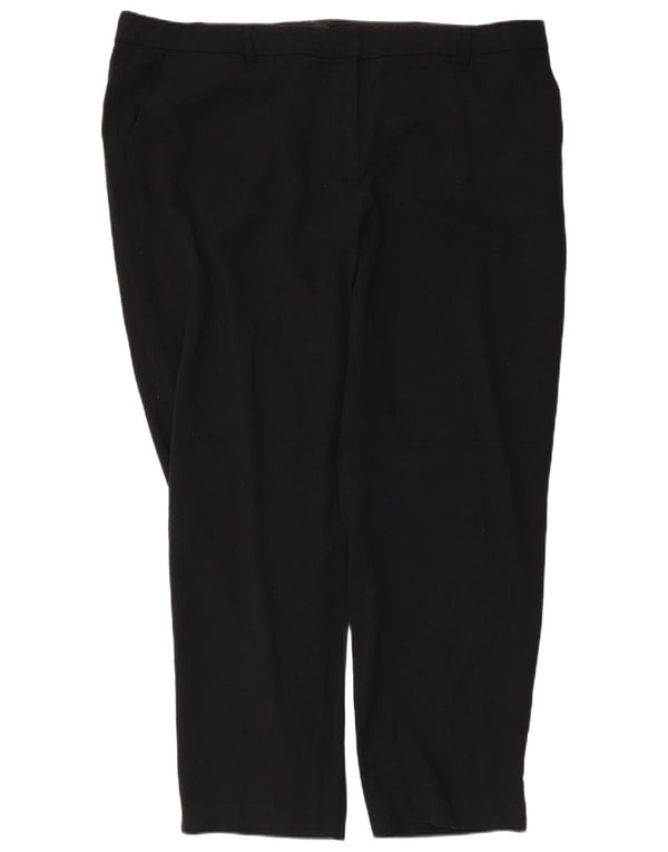 Marks & Spencer Damen Tapered Chinohose UK 22 3XL W44 L29 Schwarz